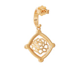 Golden Tang Peony Dangle Earrings | Shen Yun Collections