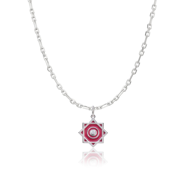 Twirling Handkerchief Necklace Silver