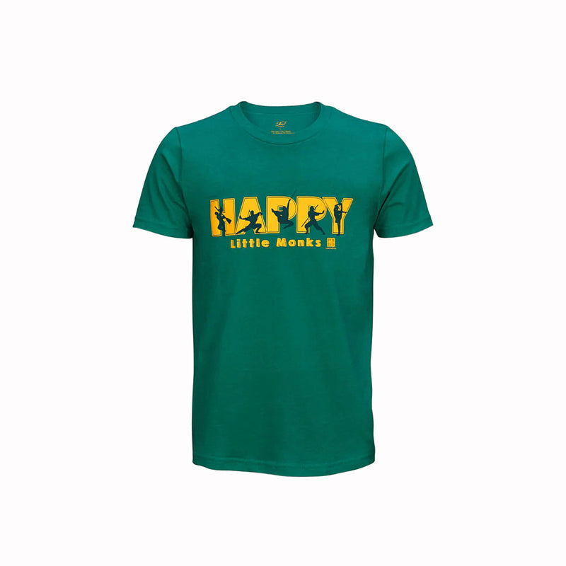 Happy Little Monks Children T-Shirt  Kelly Green  | Shen Yun Collections 