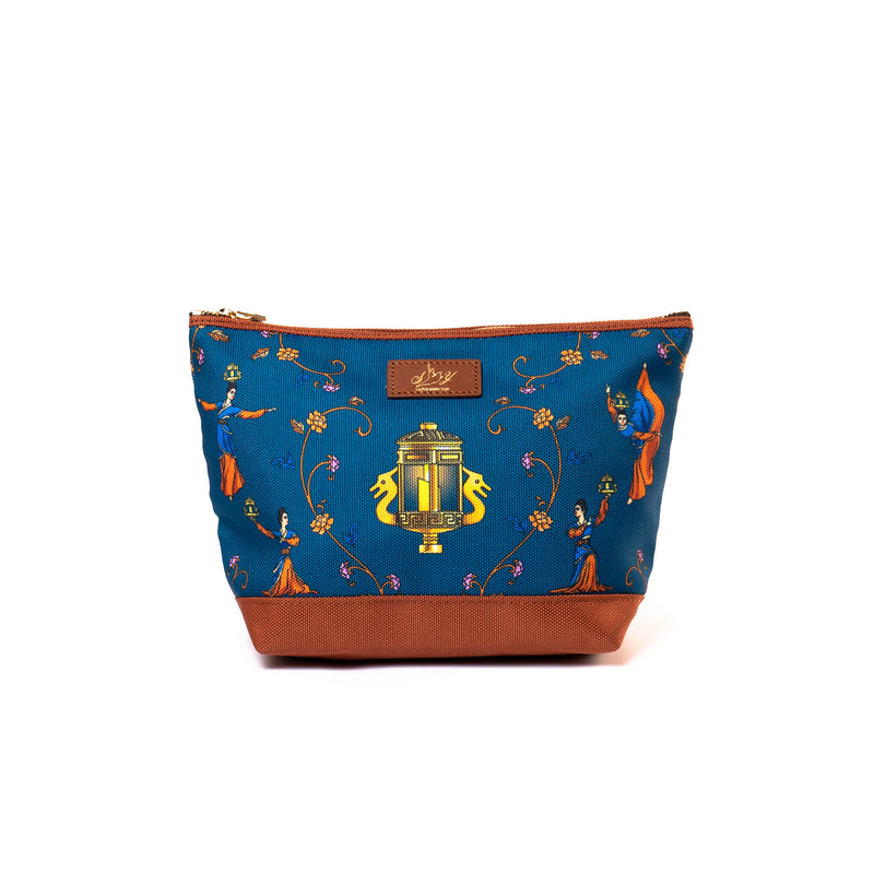 Lantern Grace Pouch Blue Front View | Shen Yun Collections