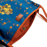 Lantern Grace Tote Bag Blue Inside View | Shen Yun Collections