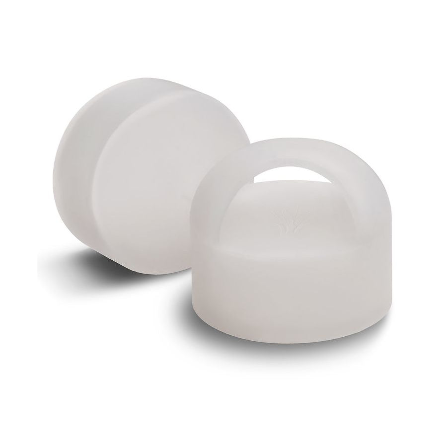 Gemstone Bottle Anti-Slip Silicone Grip Handle White - Shen Yun Collections