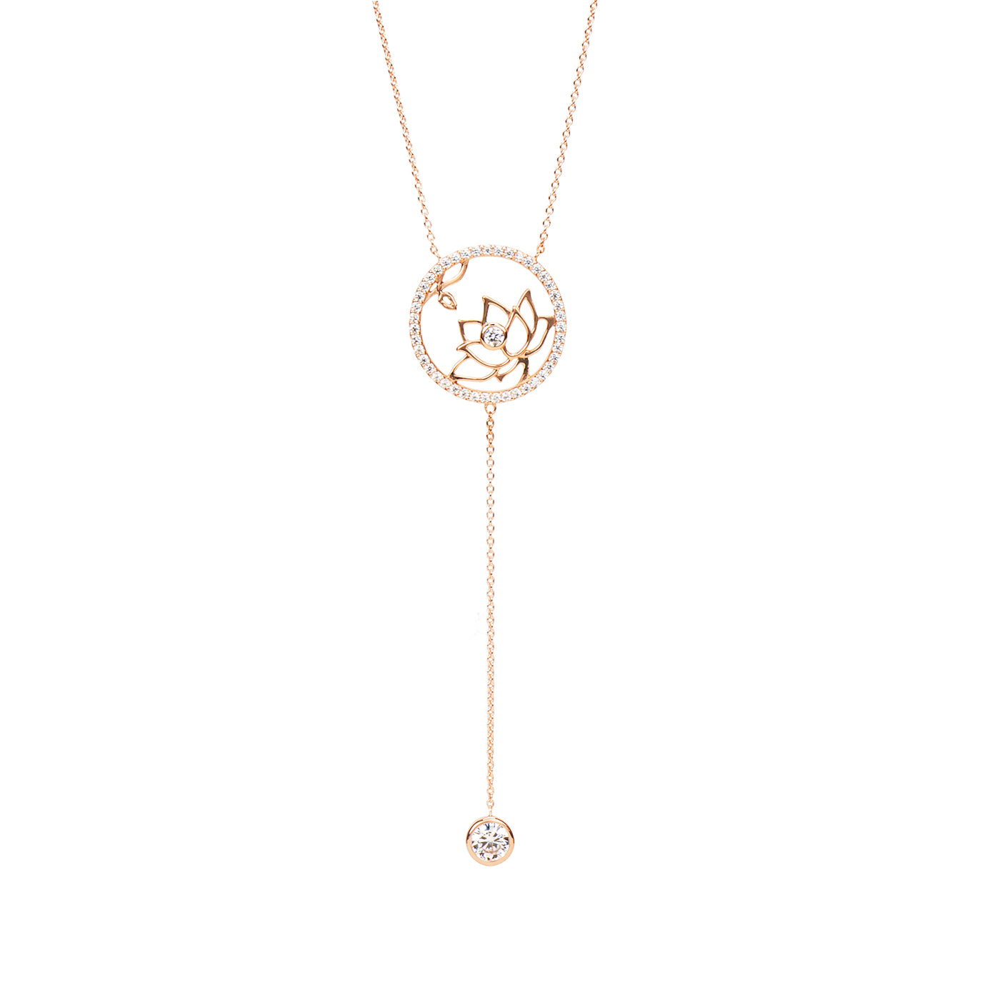 Lotus Fairies Necklace Rose Gold | Shen Yun Collections