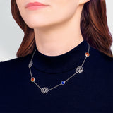 Majestic Tang Peony Necklace Silver Model | Shen Yun Collections