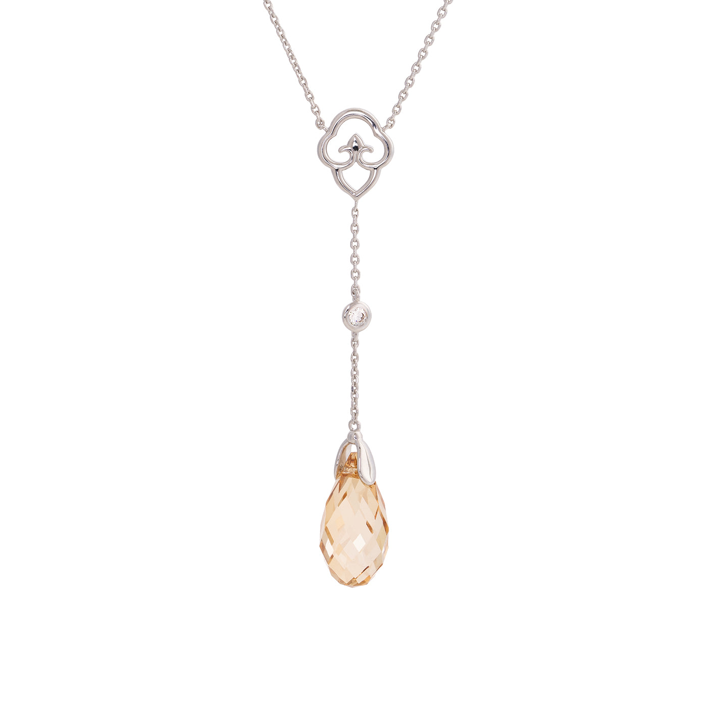 Celestial Tassel Necklace Champagne