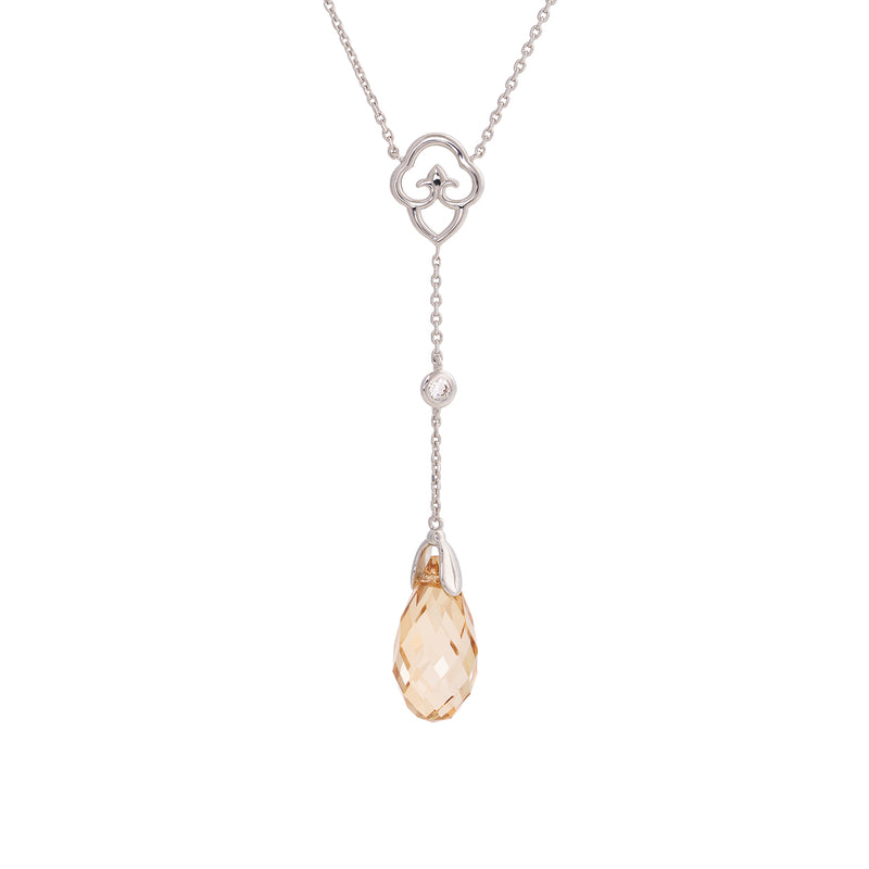 Celestial Tassel Necklace Champagne