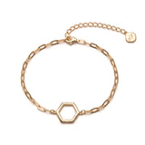 Paperclip Chain Bracelet Gold | Shen Yun Collections