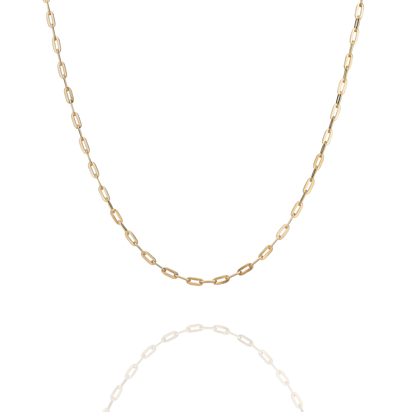 Paperclip Chain Necklace Gold (16’') | Shen Yun Collections 