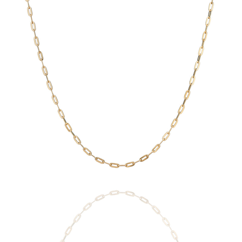 Paperclip Chain Necklace Gold (16’') Image 1 | Shen Yun Collections 