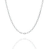 Paperclip Chain Necklace Silver (17”) | Shen Yun Collections 