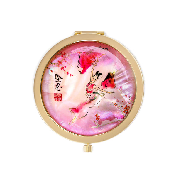 Plum Blossom Compact Mirror Front View | Shen Yun Collections