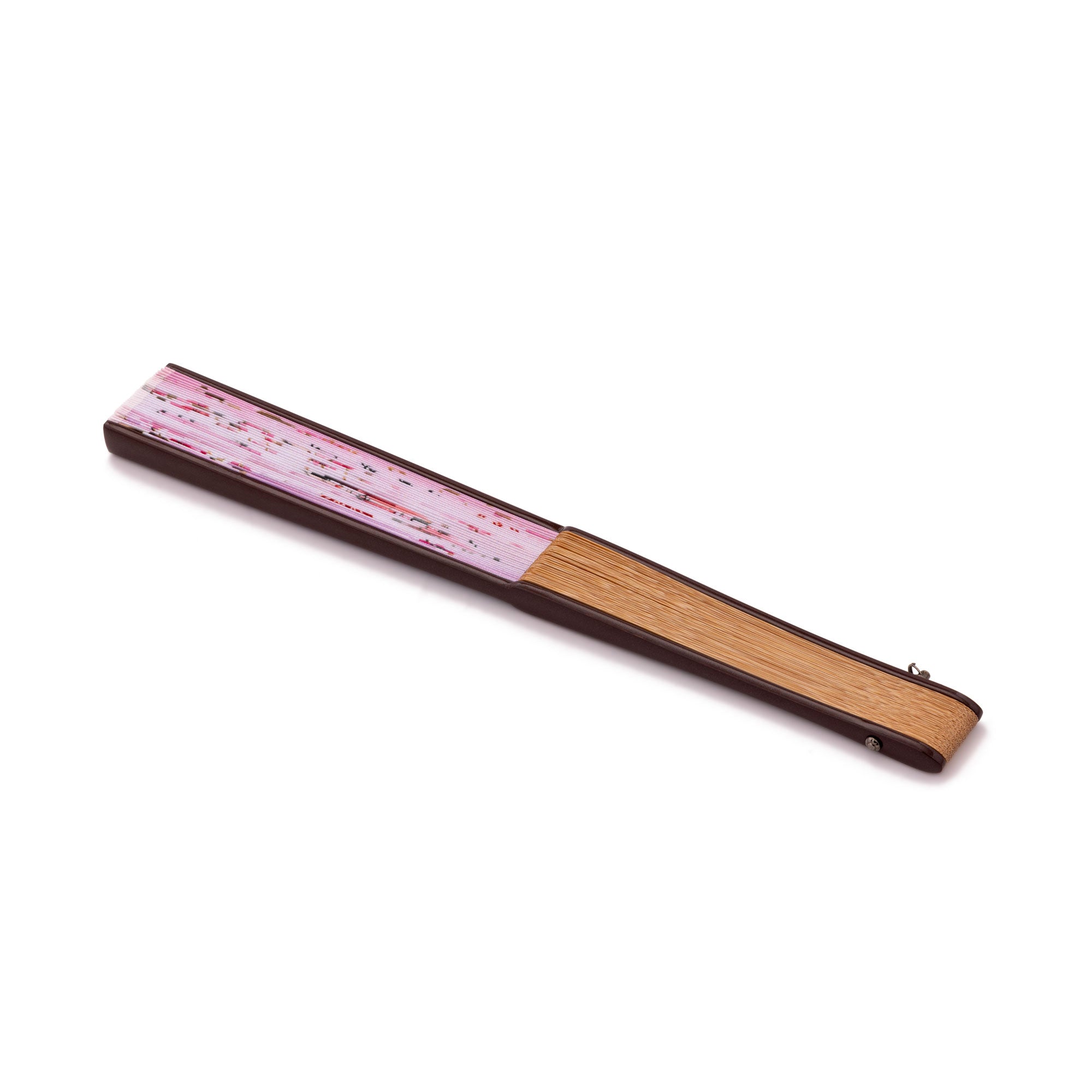 銅製 扇子形 陰刻詩文 梅花紋 文鎮 明清時代 幅約10.1cm plum-blossom-fan-front-view-2.