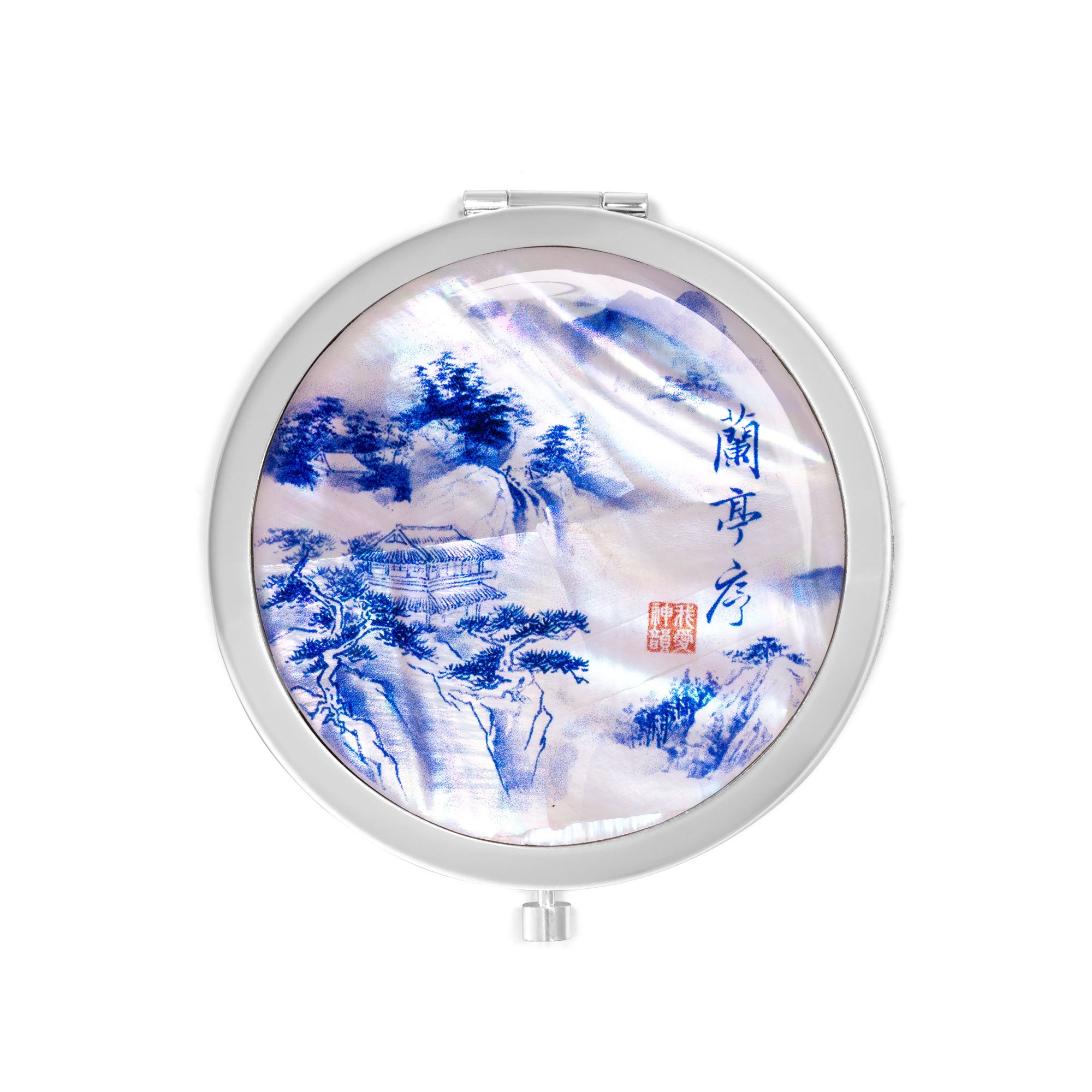 Poets of the Orchid Pavilion Compact Mirror Front View | Shen Yun Collections