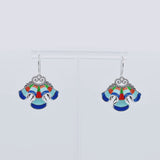 The Elegance of the Yi Earrings - Blue