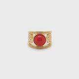 Golden Tang Peony Ring Orange Video