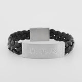 Zhen Shan Ren Wondrous Words Leather Bracelet Black