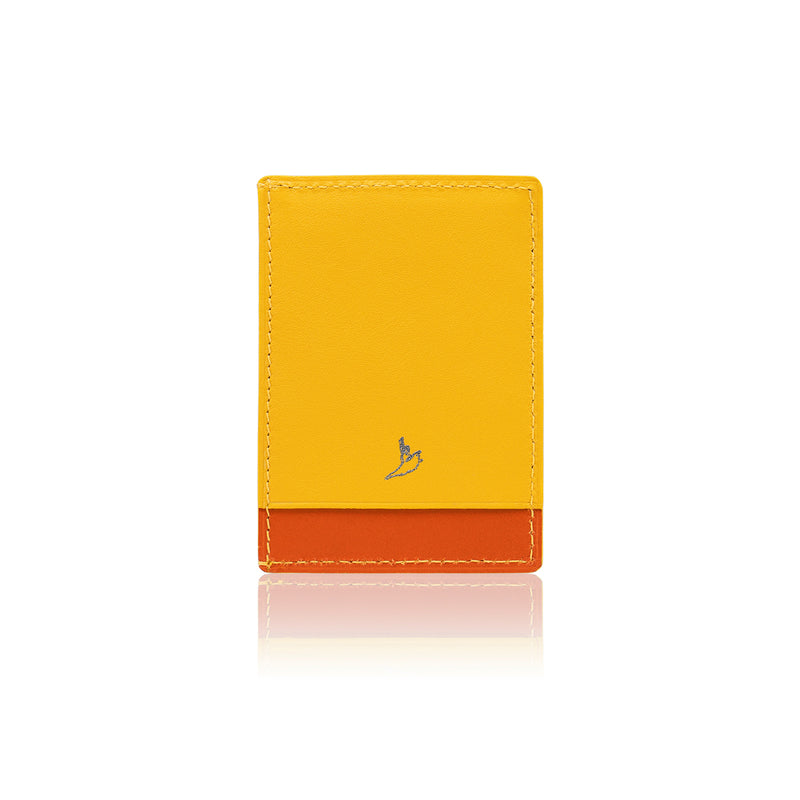 Qing Style Card Case Yellow Back View | Shen Yun Collections 