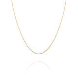 Rope Chain Necklace Gold Front | Shen Yun Collections 
