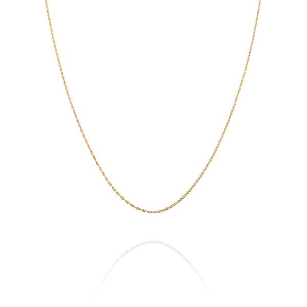 Rope Chain Necklace Gold Front | Shen Yun Collections 