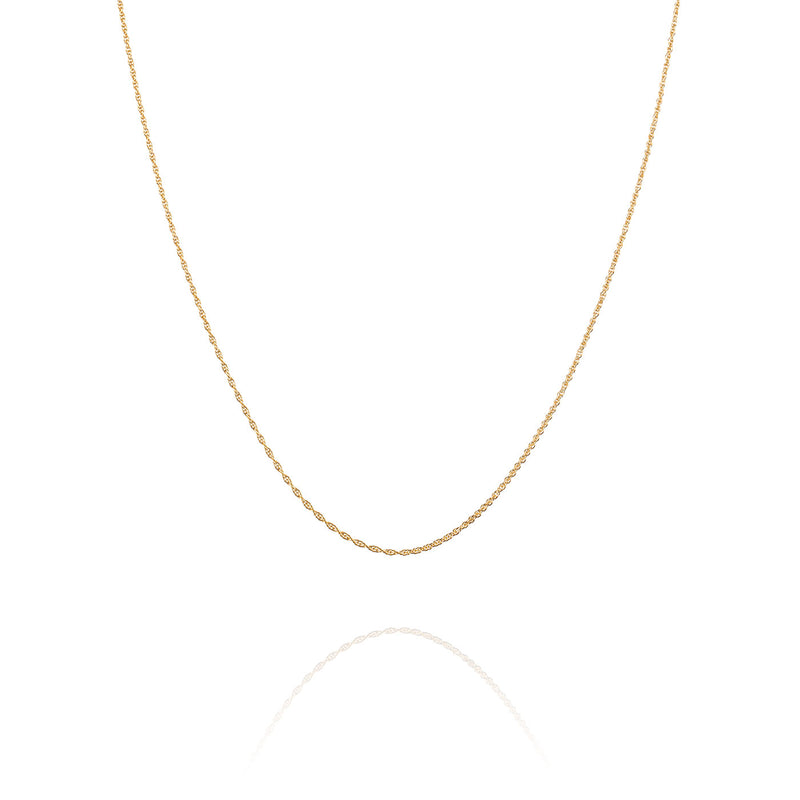 Rope Chain Necklace Gold Front | Shen Yun Collections 