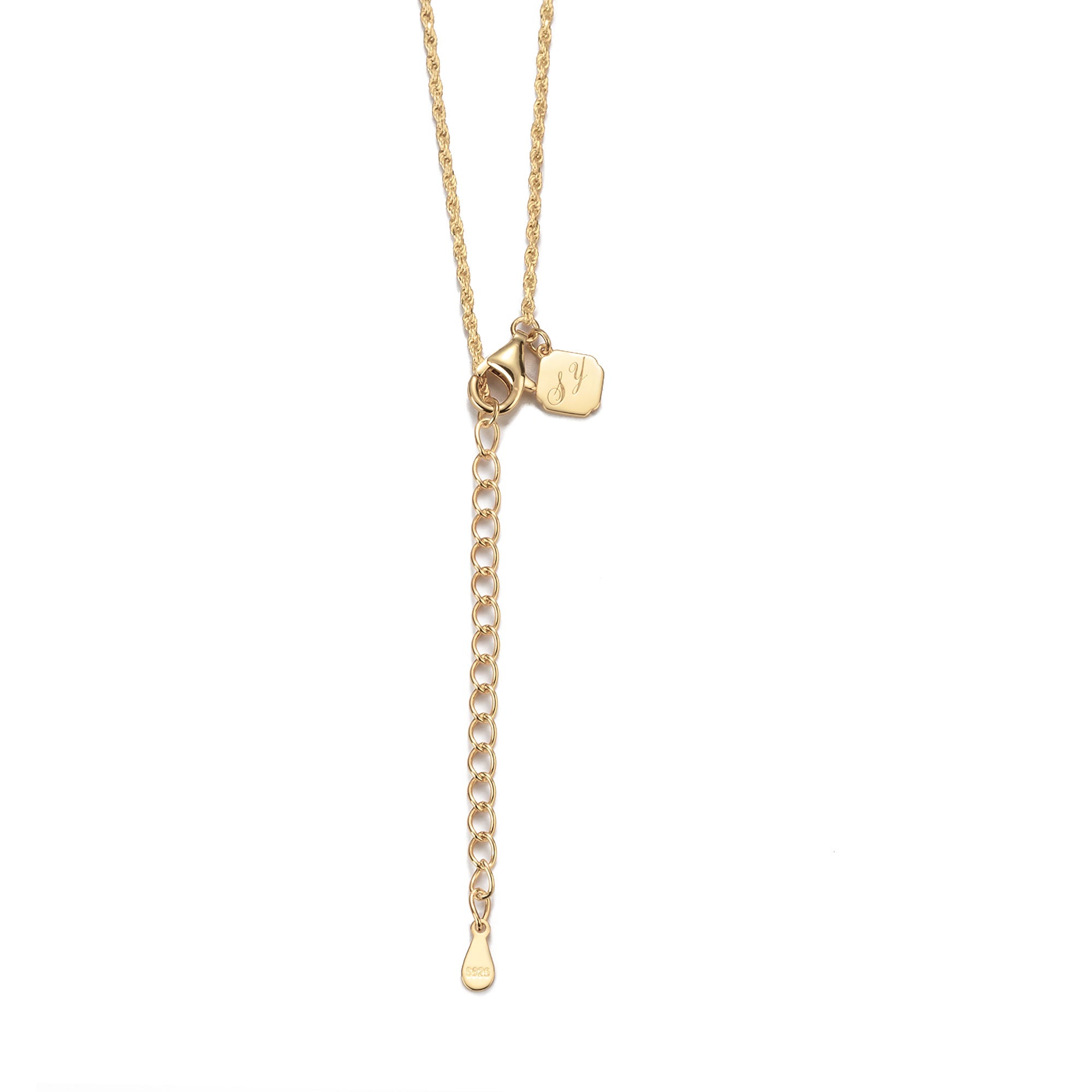Rope Chain Necklace Gold 18+2 Rope Chain Necklace Gold 18+2