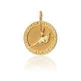 Shen Yun Signature Coin Charm  Gold Front View | Shen Yun Colletions