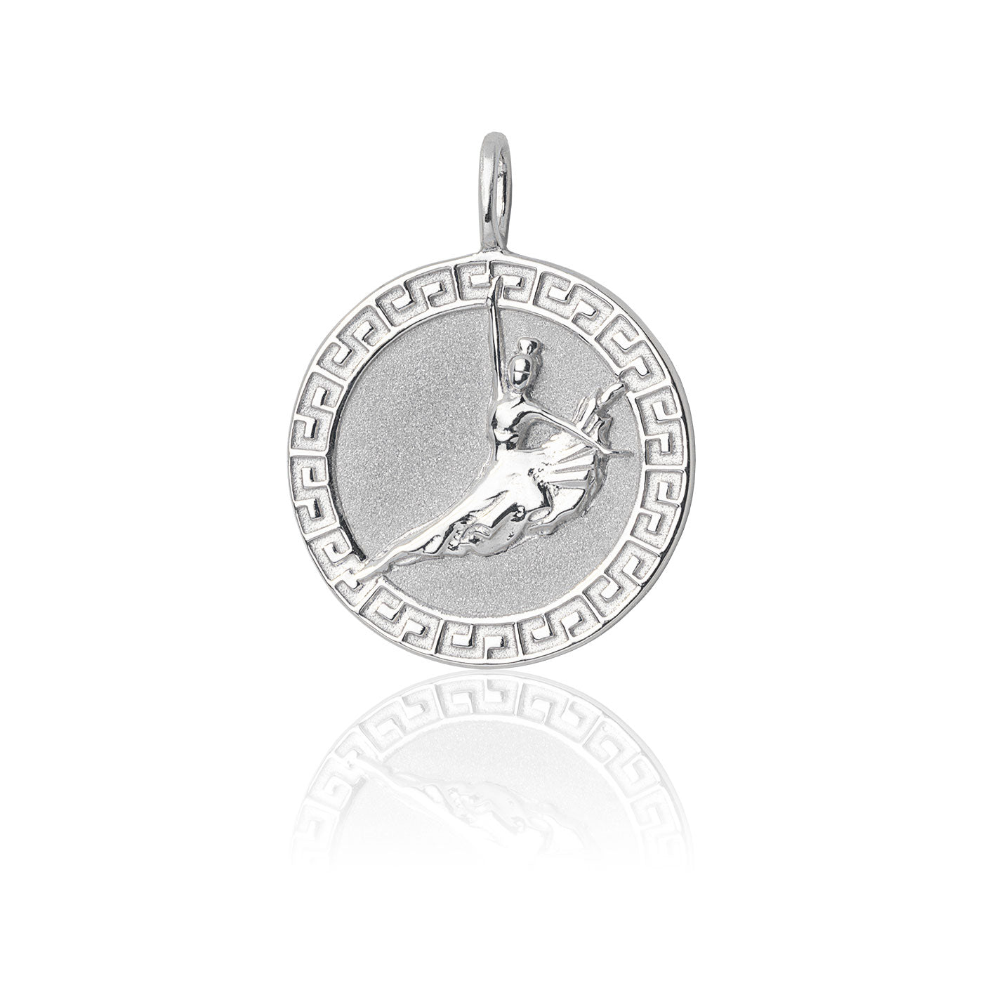 Shen Yun Signature Coin Charm Silver Front View | Shen Yun Collections