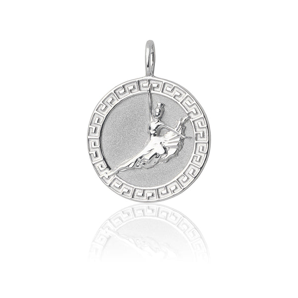 Shen Yun Signature Coin Charm  Silver Front View | Shen Yun Collections