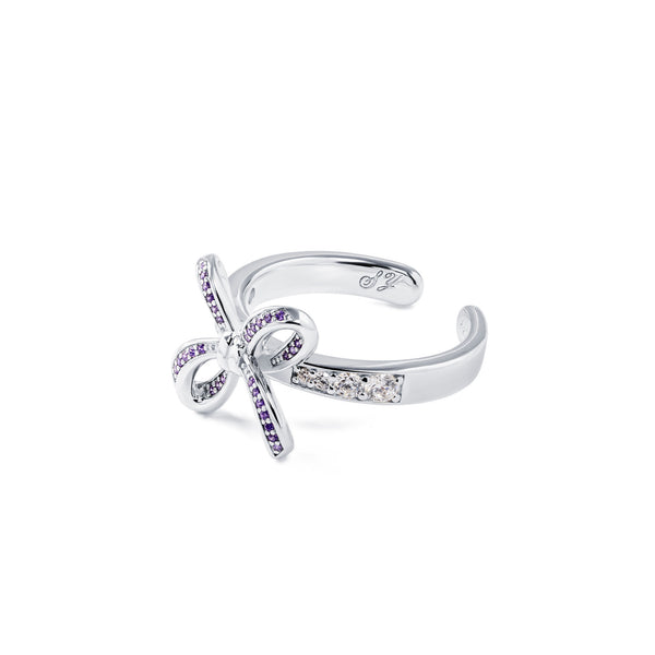 Blissful Knot Ring Silver