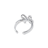 Blissful Knot Ring Silver