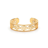 Tang Flower Bracelet Cuff Front View | Shen Yun Collections 