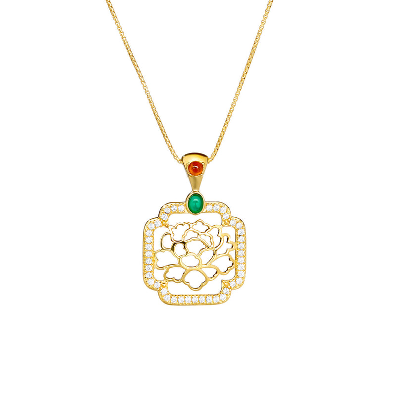 Tang Flower Necklace Front View | Shen Yun Collections 