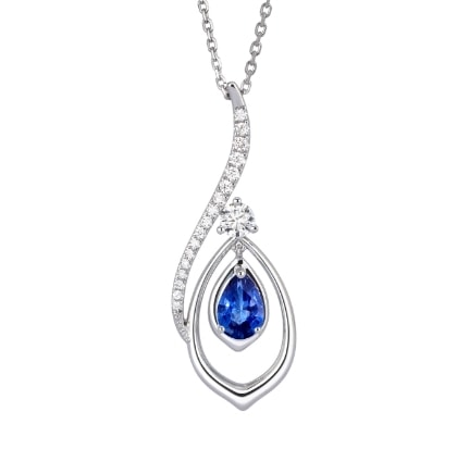 The Heavenly Phoenix Necklace - Saphire  | Fine Jewelry Necklace | Shen Yun Shop
