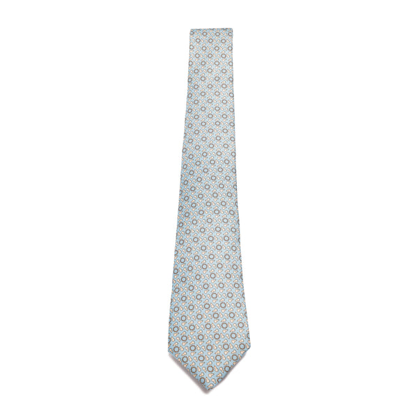 The Heroic Lu Zhishen Tie Light Blue Front View | Shen Yun Collections