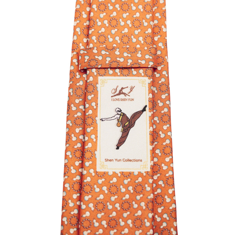 The Heroic Lu Zhishen Tie Orange Back View | Shen Yun Collections