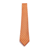 The Heroic Lu Zhishen Tie Orange Front View | Shen Yun Collections