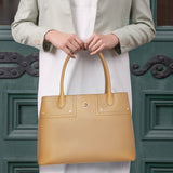 The Spirit of Mulan Tote Bag Tan Model | Shen Yun Collections