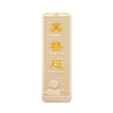 Zhen Shan Ren Bookmark Yellow Front View | Shen Yun Shop