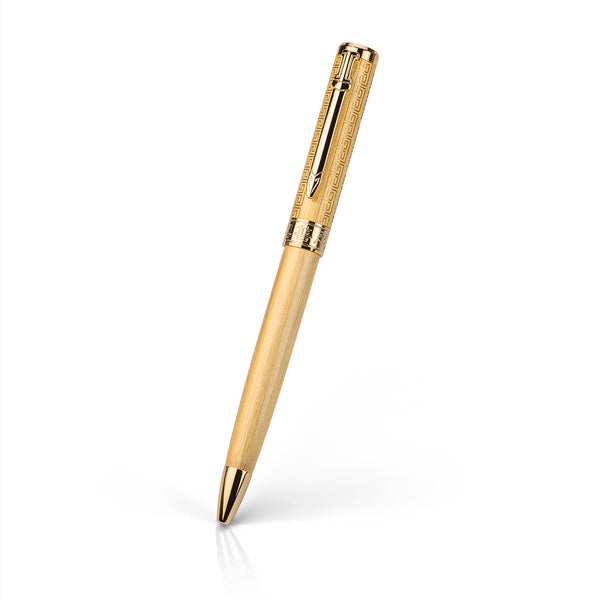 Zhen Shan Ren Wondrous Pen Classic Gold Front View | Shen Yun Shop