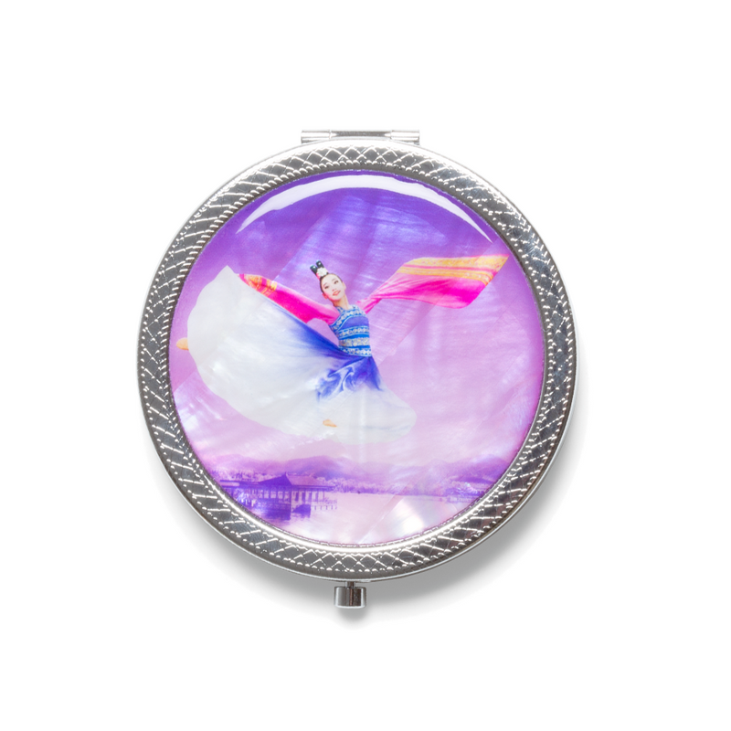 A Touch of Paradise Compact Mirror Front - Shen Yun Collections