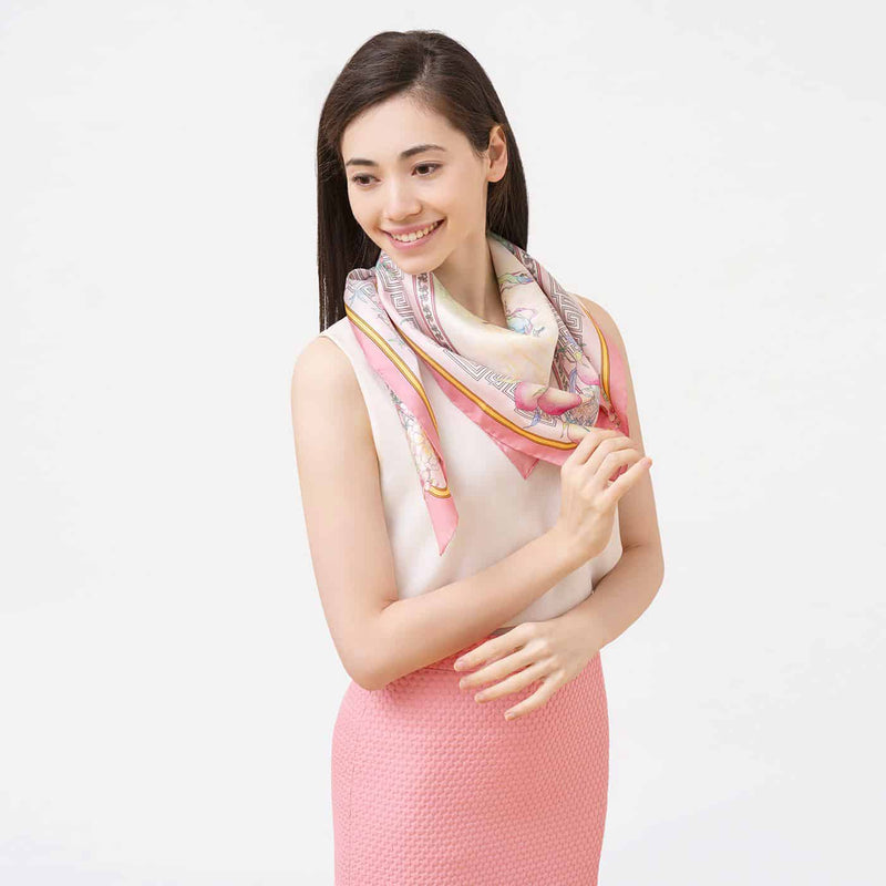 The Peaches of Immortality Scarf Model - Shen Yun Collections