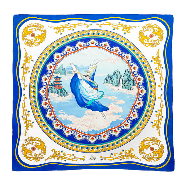 Phoenix of the Sapphire World Scarf - Shen Yun Shop