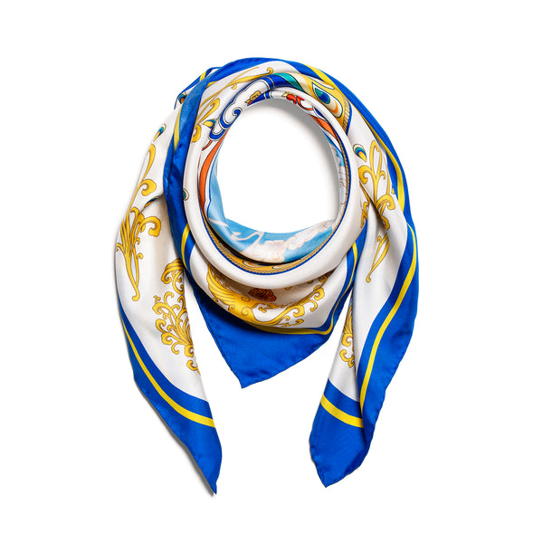 Phoenix of the Sapphire World Scarf Folded - Shen Yun Collections