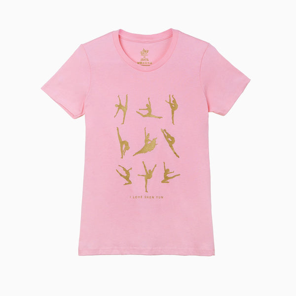 古典舞技巧T恤 - 粉色