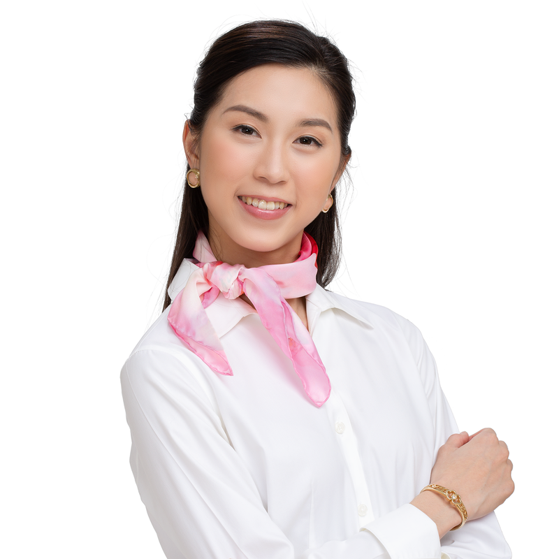Lotus Fairies Scarf Model Image  | Shen Yun Collections