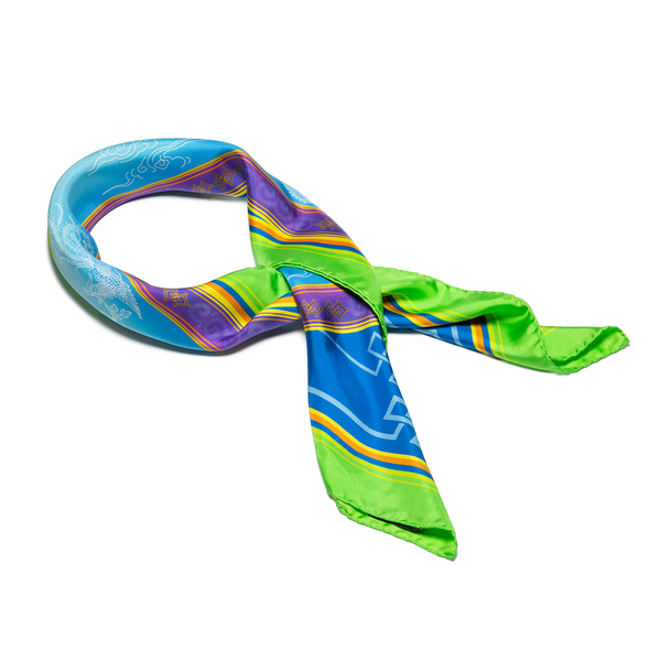 Elegance of the Yi Silk Scarf Folded Image 2 | Shen Yun Collections
