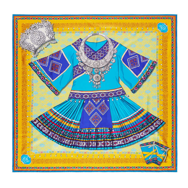 In A Miao Village Scarf Front View | Shen Yun Shop