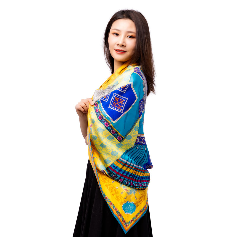 In A Miao Village Scarf Model | Shen Yun Shop