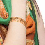 Tang Flower Bracelet Cuff Model Image | Shen Yun Collections 