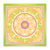 Tang Flower Silk Scarf (23"x23") Image 1 | Shen Yun Collections